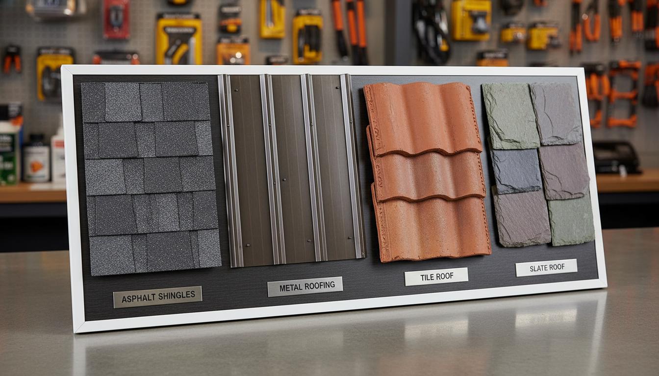 Different roofing materials comparison